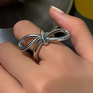 Bow Knot Sterling Silver Ring